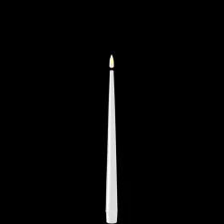 Deluxe Homeart LED Stabkerze mit Lack Real Flame 2er Set