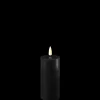 Deluxe Homeart LED Stumpenkerze Real Flame schwarz
