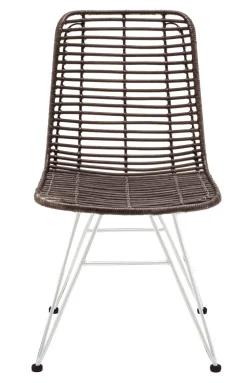 Faktorei Rattan-Stuhl mit Metall Gestell