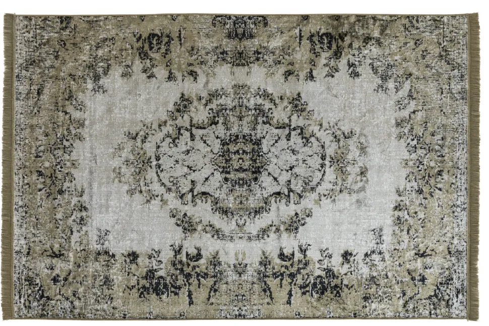 Faktorei Vintage-Teppich VAN DYCK mit Fransen
