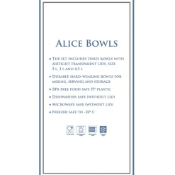 GreenGate Schüssel 3er Set Alice aus Kunststoff