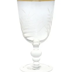 GreenGate Weinglas Cutting mit Goldrand