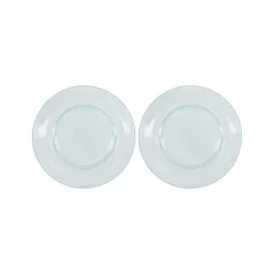 House Doctor Großer Teller aus Glas Rain 2er