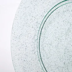 House Doctor Großer Teller aus Glas Rain 2er