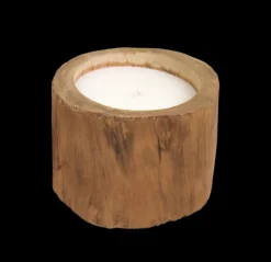 HSM Collection Naturholz Kerze Teak