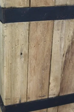 HSM Collection Tischlampe Singa Teak/Eisen