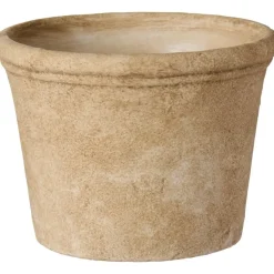 IB Laursen Blumentopf Athen mit gerillter Kante Zement
