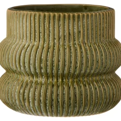 IB Laursen Blumentopf mit Rillen aus Keramik