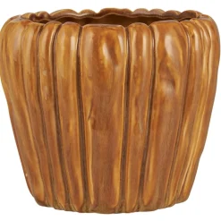 IB Laursen Blumentopf mit Rillen Keramik