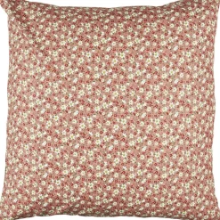 IB Laursen Blumiger Kissenbezug aus Baumwolle quadratisch
