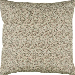 IB Laursen Blumiger Kissenbezug aus Baumwolle quadratisch