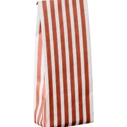 IB Laursen Buntfalttüte mit Streifen Textil-Look