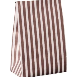 IB Laursen Buntfalttüte mit Streifen Textil-Look