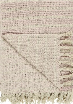 IB Laursen Decke mit Streifenmuster und Fransen