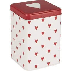 IB Laursen Dose mit Herzen viereckig