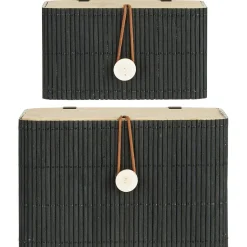 IB Laursen 2er Set Schachtel mit Bambusdeckel