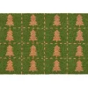 IB Laursen Fussmatte Türmatte grün mit Tannenbäumen