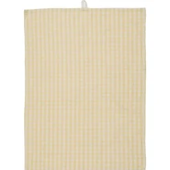 IB Laursen Geschirrtuch mit kleinen naturfarbigen Karos