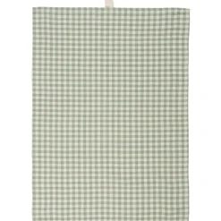 IB Laursen Geschirrtuch mit kleinen naturfarbigen Karos