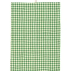 IB Laursen Geschirrtuch mit kleinen naturfarbigen Karos