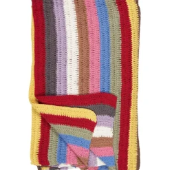 IB Laursen Gestreiftes Plaid gehäkelt aus Baumwolle