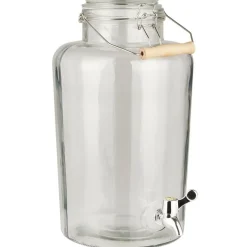 IB Laursen Getränke Behälter mit Patentdeckel und Holzhenkel