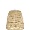 IB Laursen Hängelampe Bambusgeflecht