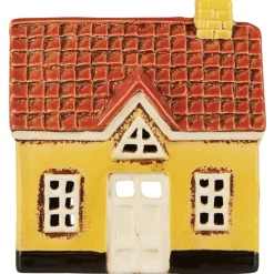 IB Laursen Keramik Haus für Teelicht My Home Town gelb