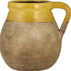 IB Laursen Keramik Vase mit Henkel naturfarbig Avignon