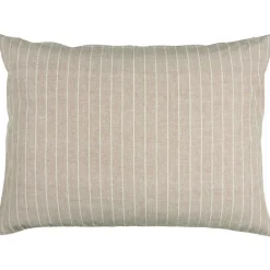 IB Laursen Kissenbezug rechteckig mit dünnen beigen Streifen