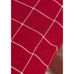 IB Laursen Kissenbezug Silja rot mit großen Karos