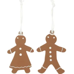 IB Laursen Lebkuchenpärchen Aufhänger aus Metall 2er Set