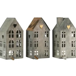 IB Laursen Metall Teelichthäuser Stillenat 3er Set