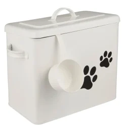 IB Laursen Metall-Box mit Deckel für Hundefutter + Messbecher