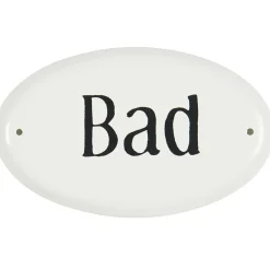 IB Laursen Metallschild Bad