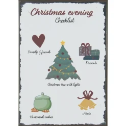 IB Laursen Metallschild Christmas evening Checklist