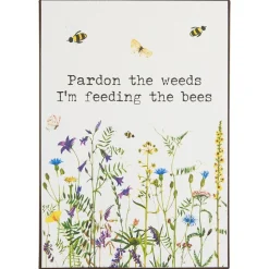 IB Laursen Metallschild Pardon the weeds