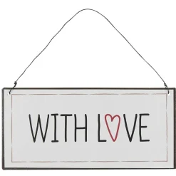 IB Laursen Metallschild With Love