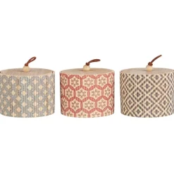 IB Laursen Mini Schachteln 3er Set rund aus Bambus