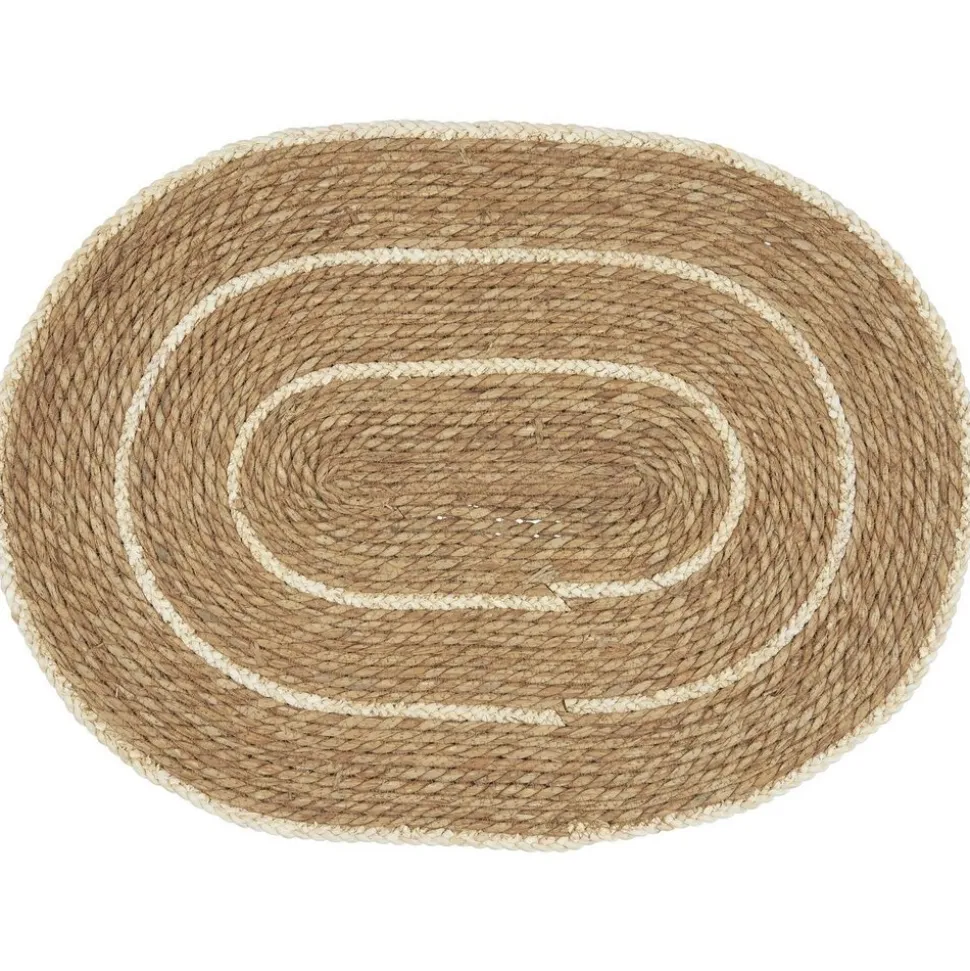 IB Laursen Ovale Seegras Türmatte mit Streifen