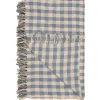 IB Laursen Plaid aus reiner Baumwolle Natur