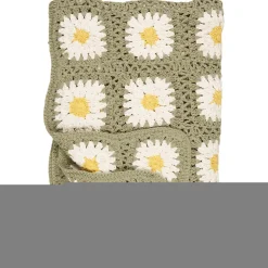 IB Laursen Plaid gehäkelt mit Blumenmuster