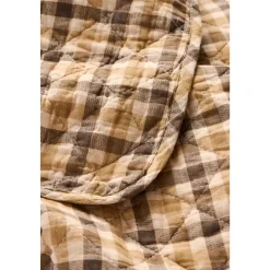 IB Laursen Quilt mit braunem Karomuster