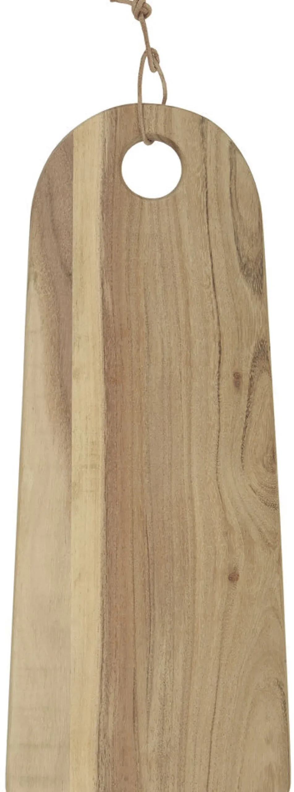 IB Laursen Schneidebrett mit Rundung und Lederschnur