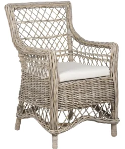 IB Laursen Stuhl aus Rattan mit Kissen