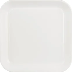 IB Laursen Tablett aus Emaille weiß mit weißer Kante