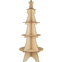 IB Laursen Tannenbaum Display mit 4 Ablagen aus Holz