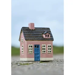 IB Laursen Teelicht Haus aus Keramik My Home Town rosa