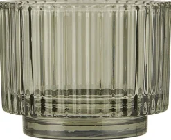 IB Laursen Teelichtglas gerillt Valencia Narrow