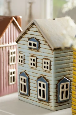 IB Laursen Teelichthaus Thorshavn hellblau